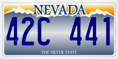 NV license plate 42C441