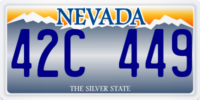 NV license plate 42C449