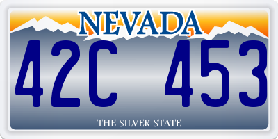 NV license plate 42C453