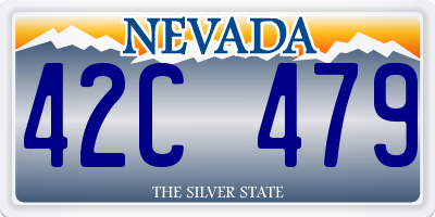 NV license plate 42C479