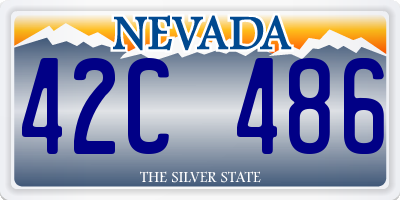 NV license plate 42C486