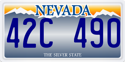 NV license plate 42C490