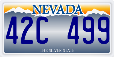 NV license plate 42C499