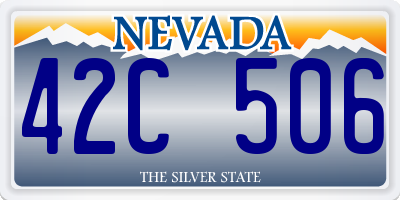 NV license plate 42C506