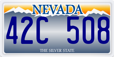 NV license plate 42C508