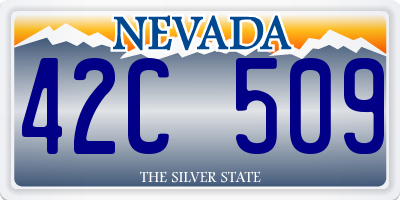 NV license plate 42C509