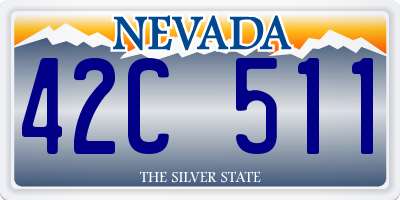 NV license plate 42C511