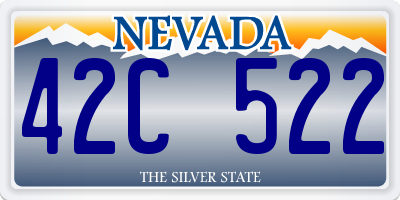 NV license plate 42C522