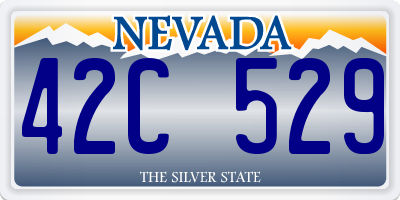 NV license plate 42C529