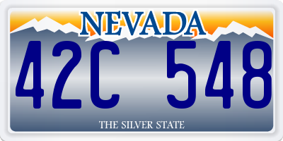 NV license plate 42C548