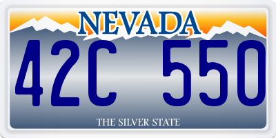 NV license plate 42C550