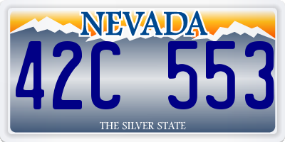 NV license plate 42C553