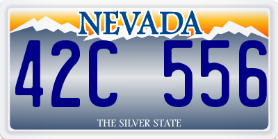 NV license plate 42C556