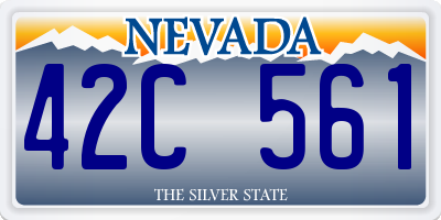 NV license plate 42C561