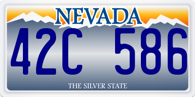 NV license plate 42C586