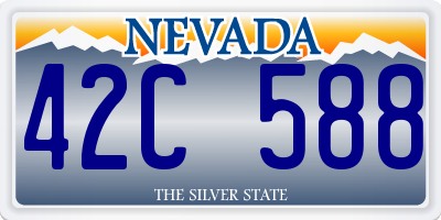 NV license plate 42C588