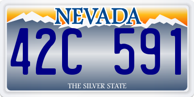 NV license plate 42C591