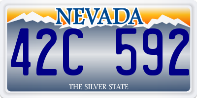 NV license plate 42C592