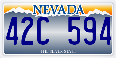 NV license plate 42C594