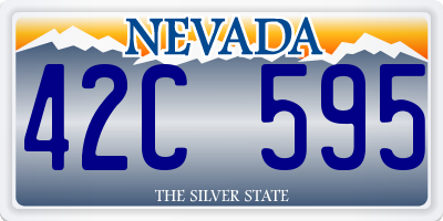 NV license plate 42C595