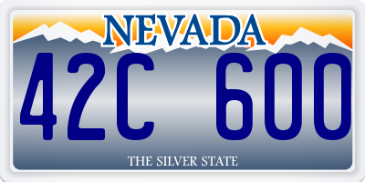 NV license plate 42C600