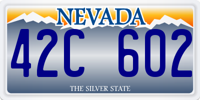 NV license plate 42C602