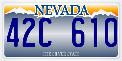 NV license plate 42C610