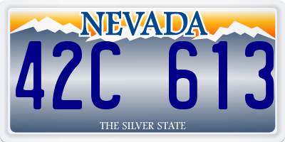 NV license plate 42C613
