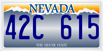 NV license plate 42C615