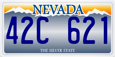 NV license plate 42C621