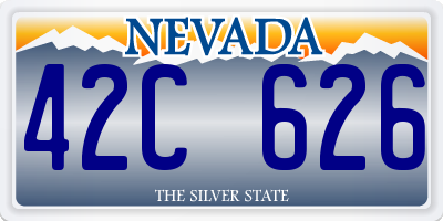NV license plate 42C626