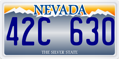 NV license plate 42C630
