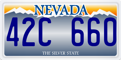 NV license plate 42C660