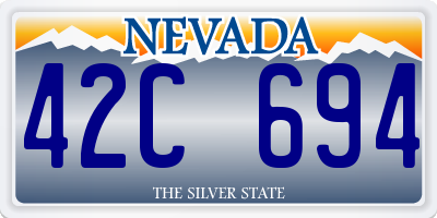NV license plate 42C694