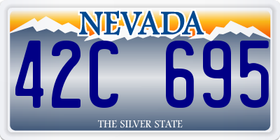 NV license plate 42C695
