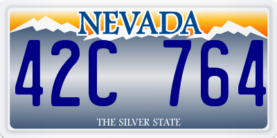 NV license plate 42C764