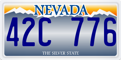 NV license plate 42C776