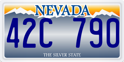 NV license plate 42C790