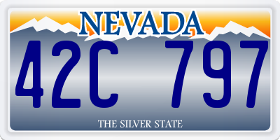 NV license plate 42C797