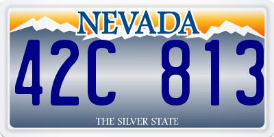 NV license plate 42C813