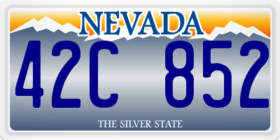 NV license plate 42C852