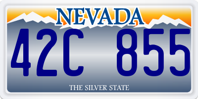 NV license plate 42C855