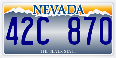 NV license plate 42C870