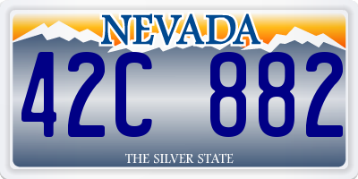 NV license plate 42C882