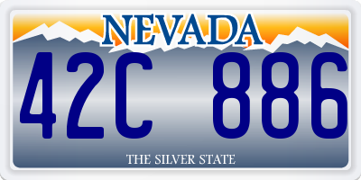 NV license plate 42C886