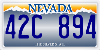 NV license plate 42C894