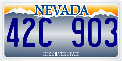 NV license plate 42C903