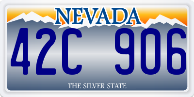 NV license plate 42C906
