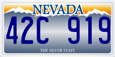 NV license plate 42C919