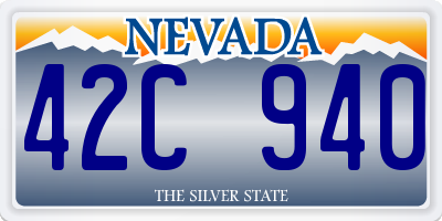 NV license plate 42C940